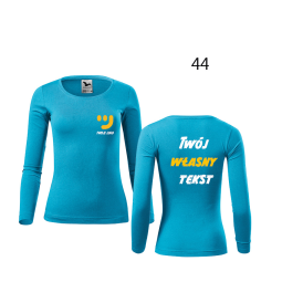 Bluzka Damska Długi Rękaw Z Własnym Nadrukiem