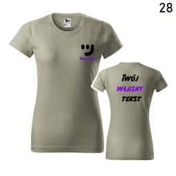 Koszulka Damska Basic Z Własnym Nadrukiem