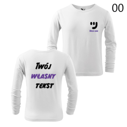 Bluzka Męska Długi Rękaw Z Własnym Nadrukiem