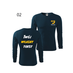 Bluzka Męska Długi Rękaw Z Własnym Nadrukiem