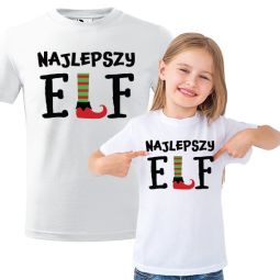 KOSZULKA DZIECIĘCA NAJLEPSZY ELF BIAŁA