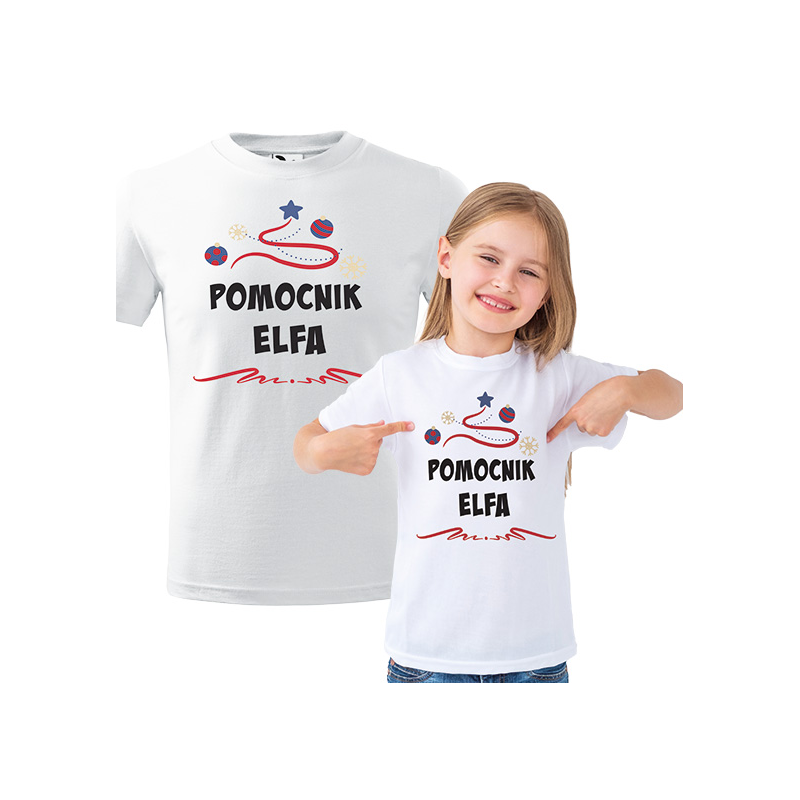 KOSZULKA DZIECIĘCA POMOCNIK ELFA CZERWONA