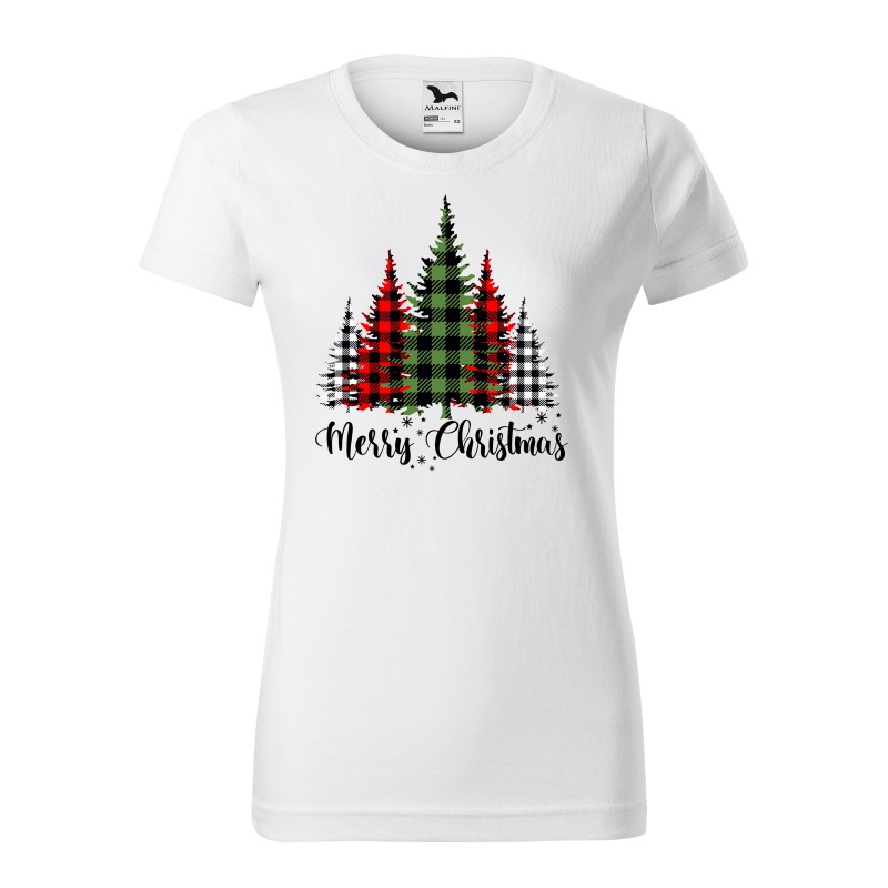 KOSZULKA DAMSKA MERRY CHRISTMAS BIAŁA