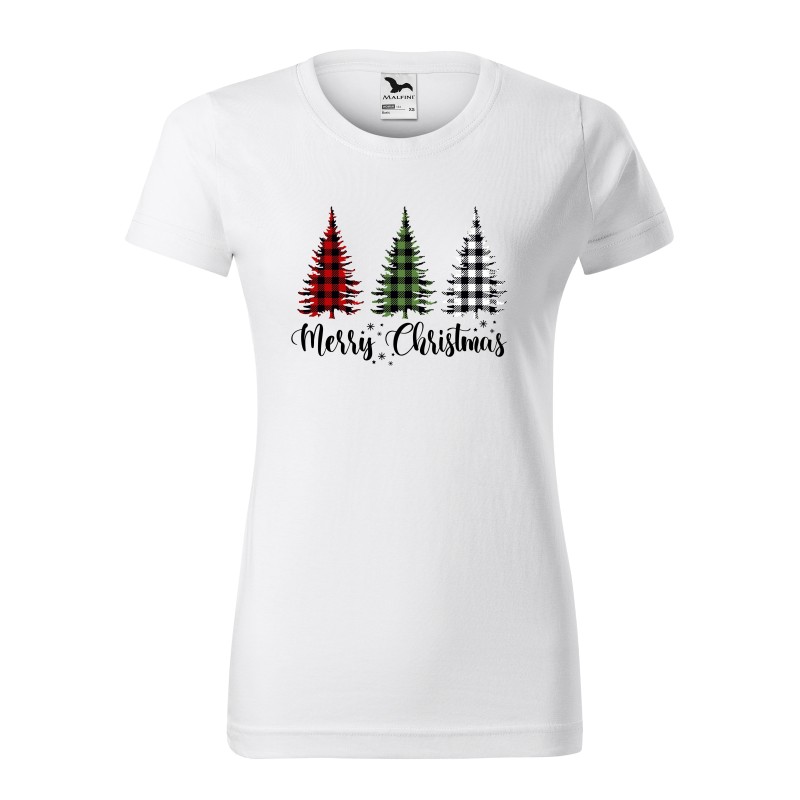 KOSZULKA DAMSKA MERRY CHRISTMAS CZERWONA
