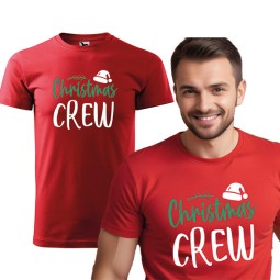 KOSZULKA MĘSKA CHRISTMAS CREW CZERWONA
