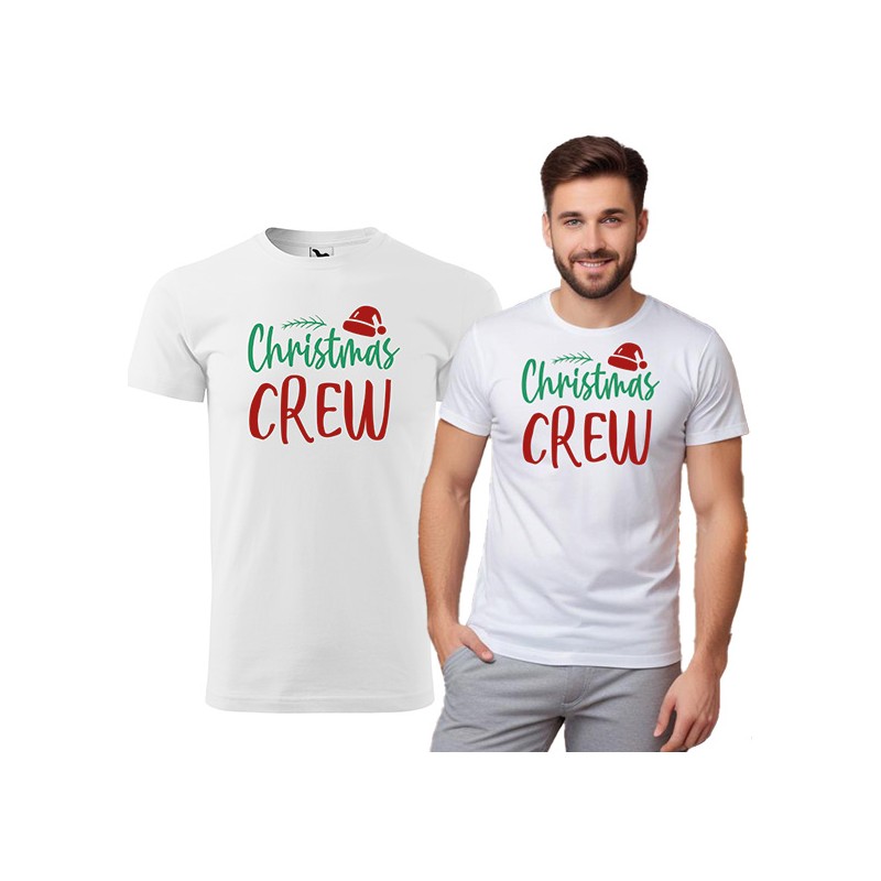KOSZULKA MĘSKA CHRISTMAS CREW CZERWONA