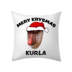 POSZEWKA ŚWIĄTECZNA NOSACZ DEKORACYJNA HUMORYSTYCZNA NA PREZENT 38X38CM