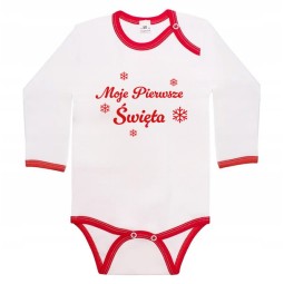 Body z grafiką Moje Pierwsze Święta Białe