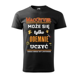 KOSZULKA MĘSKA MACGYVER CZARNA
