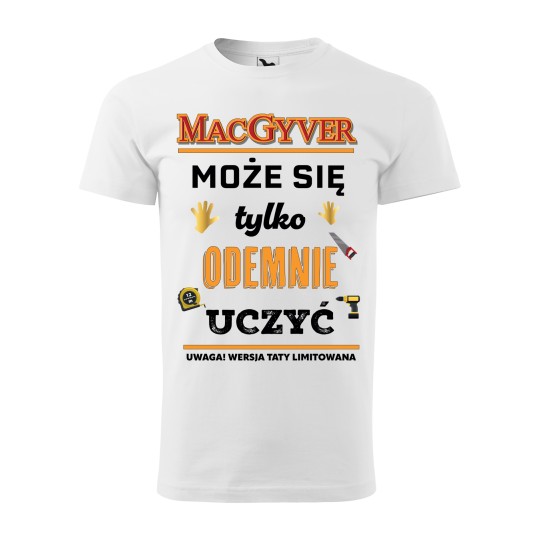 KOSZULKA MĘSKA MACGYVER CZARNA