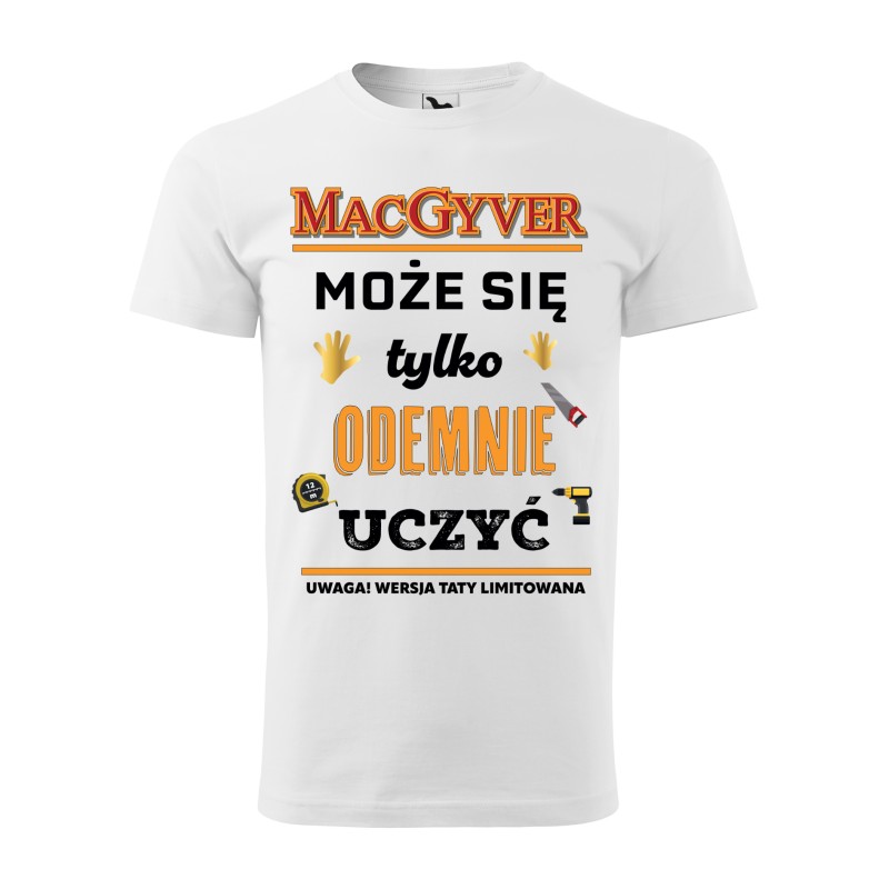 KOSZULKA MĘSKA MACGYVER CZARNA