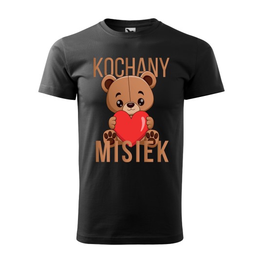 KOSZULKA MĘSKA KOCHANY MISIEK BIAŁA