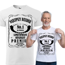 KOSZULKA DLA DZIADKA NAJLEPSZY DZIADEK BIAŁA