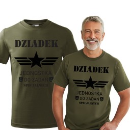 KOSZULKA DLA DZIADKA JEDNOSTKA DO ZADAŃ SPECJALNYCH KHAKI