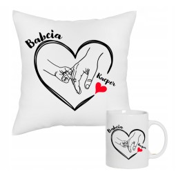 ZESTAW NA DZIEŃ BABCI  PODUSZKA KUBEK