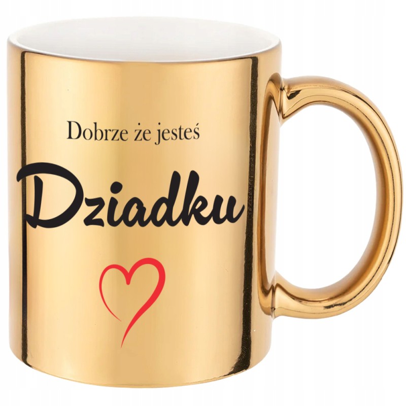ZESTAW ZŁOTYCH KUBKÓW DZIEŃ BABCI I DZIADKA