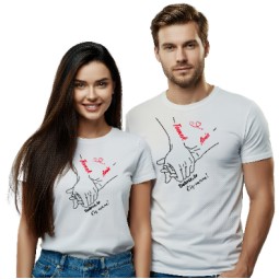 ZESTAW KOSZULEK BIAŁYCH DLA PAR