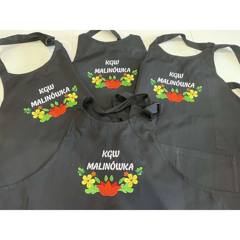 Półdługi Fartuch Gastronomiczny Z Własnym Logo Nadrukiem