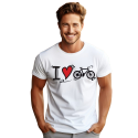 Koszulka Męska I Love Bike Tshirt na rower