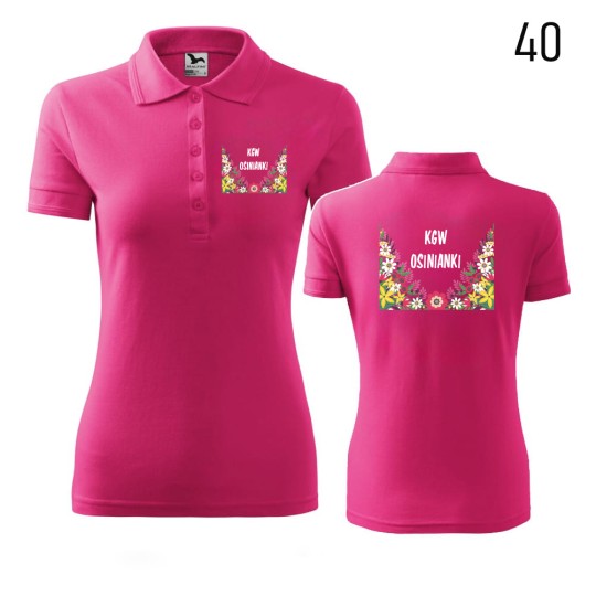 Koszulka Damska Polo Cotton Koło Gospodyń Wiejskich Koszulka Damska Polo Cotton Koło Gospodyń Wiejskich
