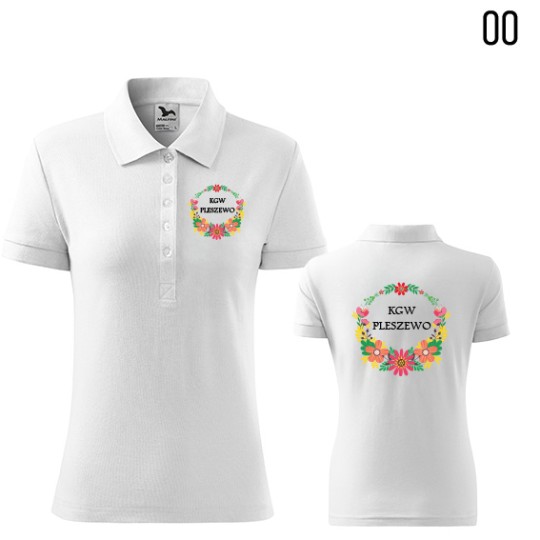 Koszulka Damska Polo Cotton Heavy Koło Gospodyń Wiejskich Koszulka Damska Polo Cotton Heavy Koło Gospodyń Wiejskich