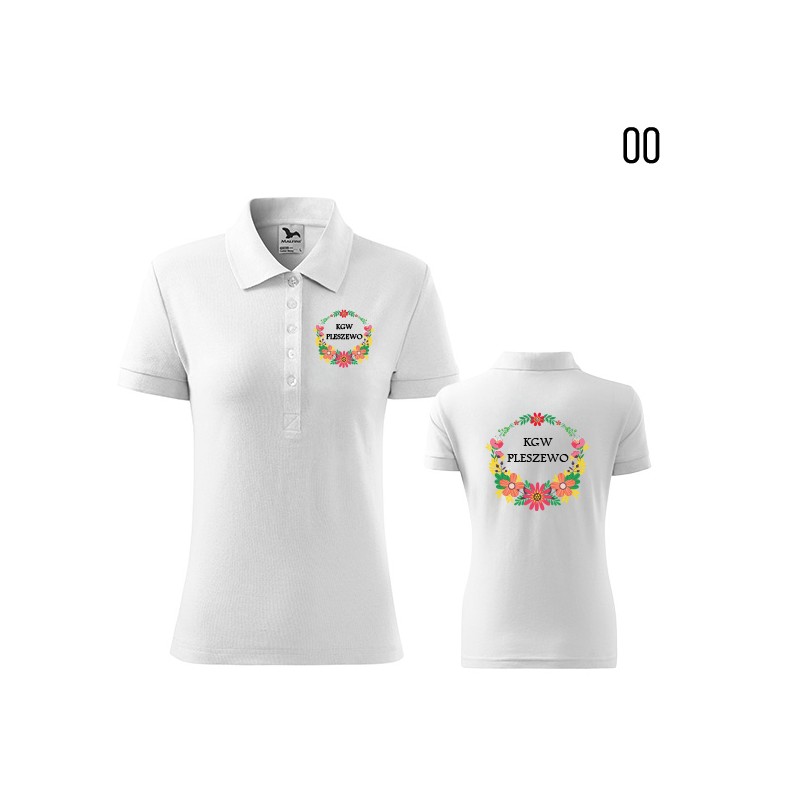 Koszulka Damska Polo Cotton Heavy Koło Gospodyń Wiejskich