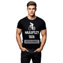 Koszulka Męska Dzień Taty Ojca Najlepszy Tata  Prezent  Rower T-shirt