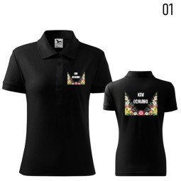 Koszulka Damska Polo Cotton Heavy Koło Gospodyń Wiejskich