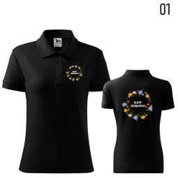 Koszulka Damska Polo Cotton Heavy Koło Gospodyń Wiejskich