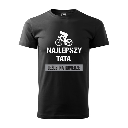 Koszulka Męska Dzień Taty Ojca Najlepszy Tata  Prezent  Rower T-shirt