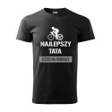 Koszulka Męska Dzień Taty Ojca Najlepszy Tata  Prezent  Rower T-shirt