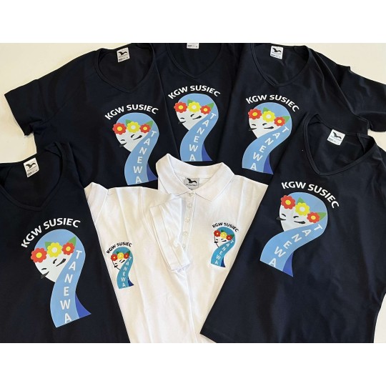 Koszulka Damska Polo Cotton Heavy Koło Gospodyń Wiejskich Koszulka Damska Polo Cotton Heavy Koło Gospodyń Wiejskich