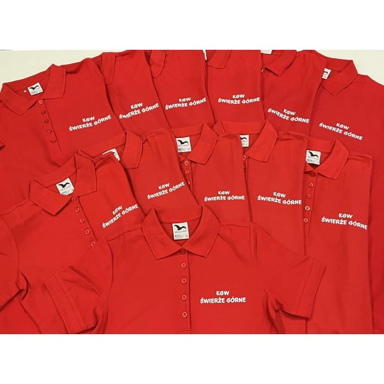 Koszulka Damska Polo Cotton Heavy Koło Gospodyń Wiejskich Koszulka Damska Polo Cotton Heavy Koło Gospodyń Wiejskich