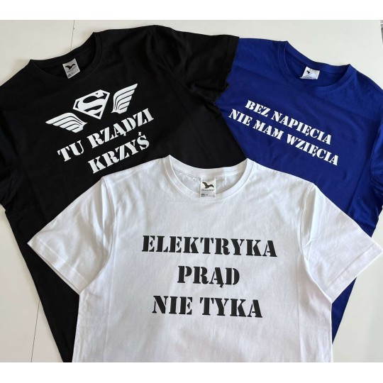 Koszulka Męska Basic Z Własnym Nadrukiem Koszulka Męska Basic Z Własnym Nadrukiem