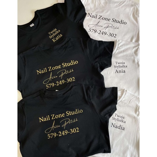 Koszulka Damska V-Neck Dream Z Własnym Nadrukiem Koszulka Damska V-Neck Dream Z Własnym Nadrukiem