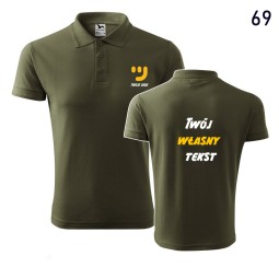 Koszulka Męska Polo Pique Z Własnym Nadrukiem