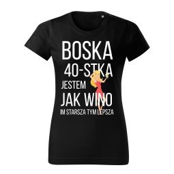 KOSZULKA DAMSKA BOSKA 40 CZARNA
