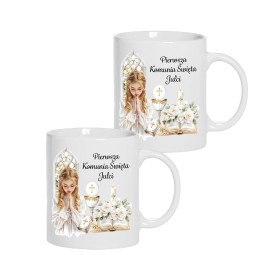 Pamiątka I Komunii Św. Kubek Na Prezent Personalizacja