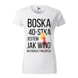 KOSZULKA DAMSKA BOSKA 40 BIAŁA