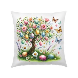 POSZEWKA NA PODUSZKĘ WIELKANOC 40X40cm KOLOROWE WIOSENNE