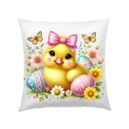 POSZEWKA NA PODUSZKĘ WIELKANOC 40X40cm KOLOROWE WIOSENNE