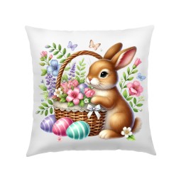 POSZEWKA NA PODUSZKĘ WIELKANOC 40X40cm KOLOROWE WIOSENNE