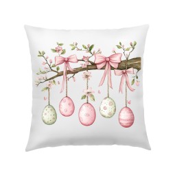 POSZEWKA NA PODUSZKĘ WIELKANOC 40X40cm KOLOROWE WIOSENNE