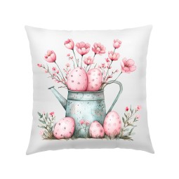 POSZEWKA NA PODUSZKĘ WIELKANOC 40X40cm KOLOROWE WIOSENNE