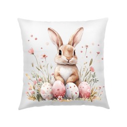 POSZEWKA NA PODUSZKĘ WIELKANOC 40X40cm KOLOROWE WIOSENNE