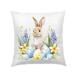 POSZEWKA NA PODUSZKĘ WIELKANOC 40X40cm KOLOROWE WIOSENNE