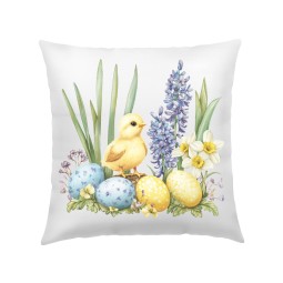 POSZEWKA NA PODUSZKĘ WIELKANOC 40X40cm KOLOROWE WIOSENNE