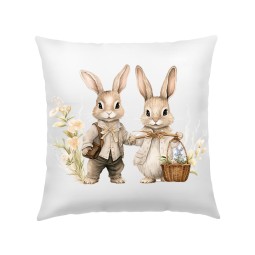 POSZEWKA NA PODUSZKĘ WIELKANOC 40X40cm KOLOROWE WIOSENNE