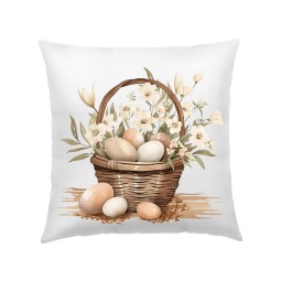 POSZEWKA NA PODUSZKĘ WIELKANOC 40X40cm KOLOROWE WIOSENNE