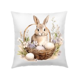 POSZEWKA NA PODUSZKĘ WIELKANOC 40X40cm KOLOROWE WIOSENNE